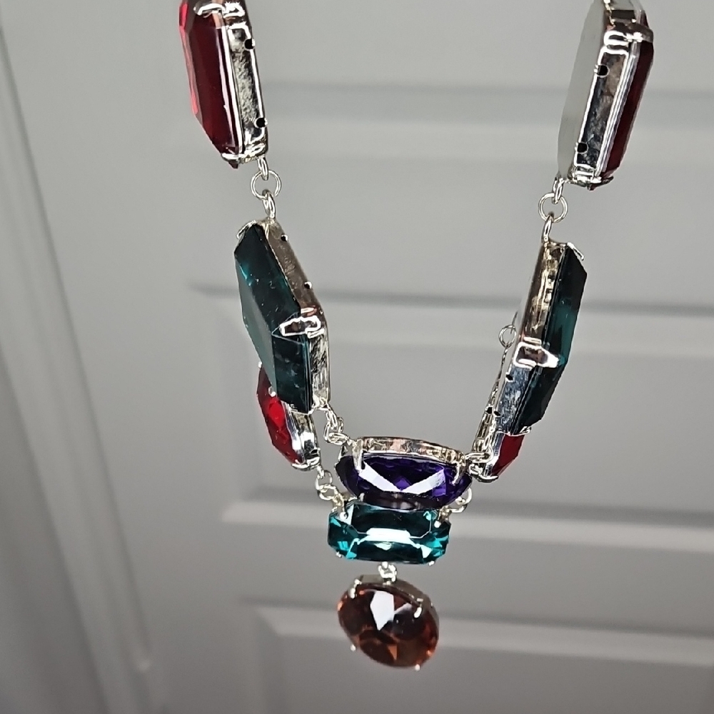 Elegant Multicolor Gemstone Necklace - Picture 1 of 2